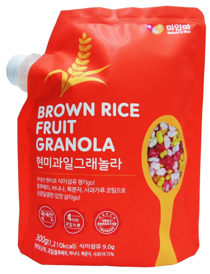 Brown rice fruit granola 35g- 300g